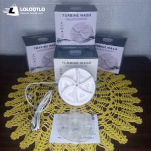 Mini Portable Washing Machine Ultrasonic Turbine Wash For Kids clothes and Adult lightweight Clothes like Undergarments