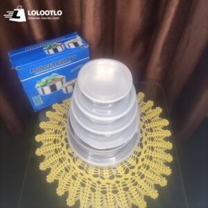 Set of 5 Stainless Steel Bowl Set with Lids, Food Storage Containers, Lunch Box