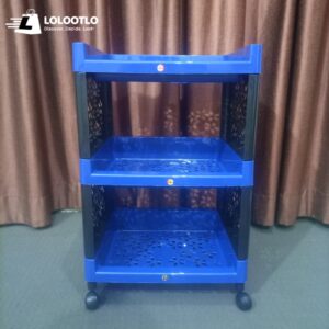 Premium Quality 3, 4 & 5 Tier Rolling Storage Trolley with Wheels