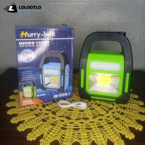 Solar Charging 3 Modes Work Light with Powerbank Upto 5 Hours Backup, Modern Emergency Light, Torch